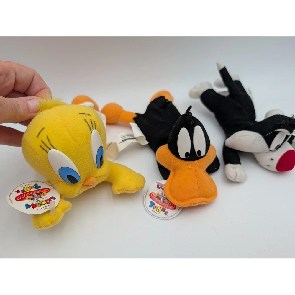 Play By Play Looney Tunes Plush Tweety Daffy Sylvester Lot 1997